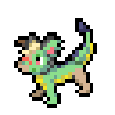 Teeny box sprite of Critter yapping