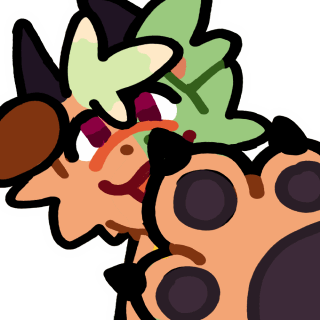 An emote of Critter booping your screen for my Twitch page