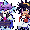 Regulus and Kieran having hot chocolate together