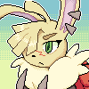 Teeny box sprite of Critter yapping