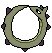Biz the dragon, coiled into a loop like an ouroboros